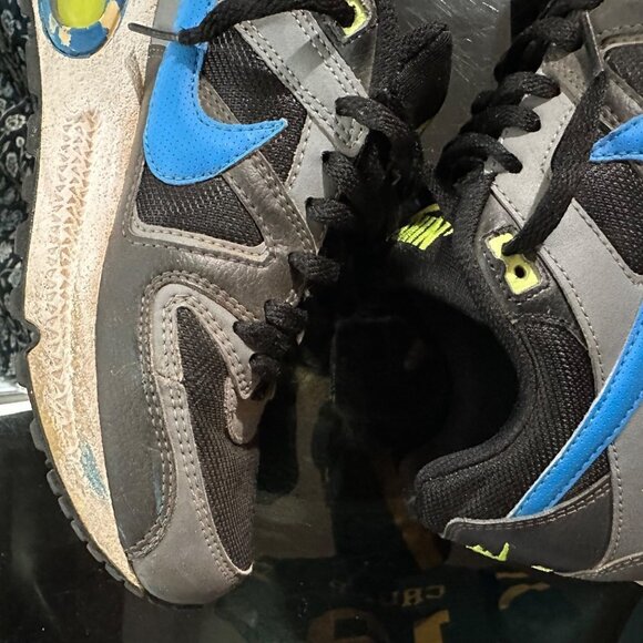 Nike Air Max 407759-029 2012 Black Blue Check Youth Size 5.5 - Picture 7 of 16